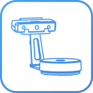 Micro Details Reproduction
The minimum point distance can reach0.0375 mm (resolution)
to reproduce fine details on the surface in its inner position of 150 mm x 96 mm.
